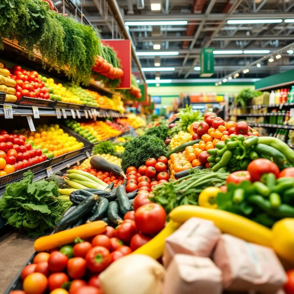 Frische-Abteilung im EDEKA Wessel Markt mit Obst und Gemüse
